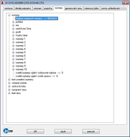 SYSCAD- Variable / Beschirftung