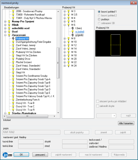 CAD-Bibliothek konfigurieren