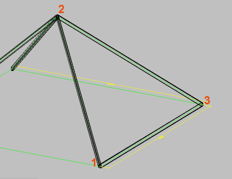 3D ausrichten 3 Punkte