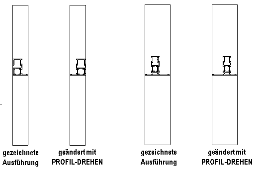 Profile drehen