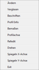 Kontext Menü Profil