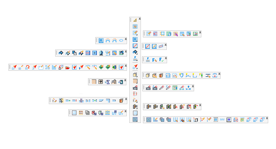 Toolbar SYSCAD-Generating-sections