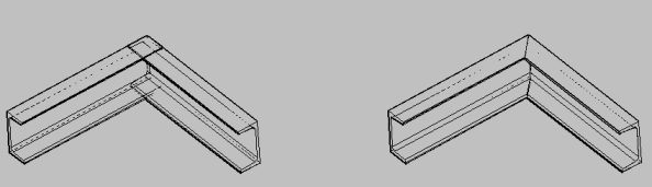 Coupe d'onglet 3D