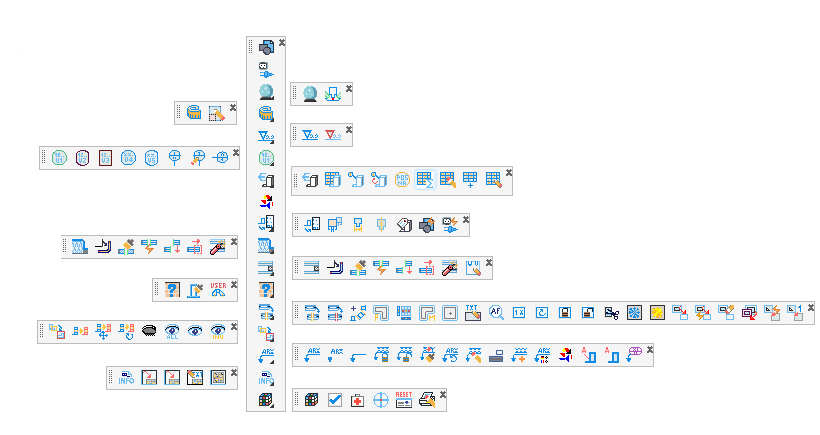 Toolbar SYSCAD-Programs