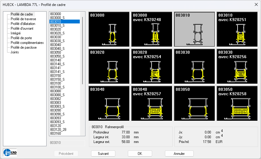 Profile library